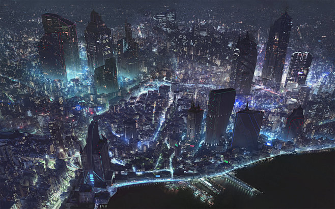 Cyberpunk City World...