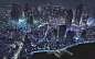 Cyberpunk City World Map, Klaus Pillon : This is a recent work I did for an indie cyberpunk videogame
    © Rogue Moon Studio