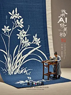 修万物蓝印花布14