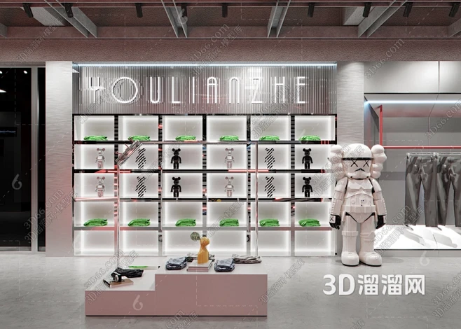 【服装店3D模型下载】-服装店3D模型素...