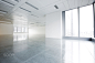 Bright empty office building interior