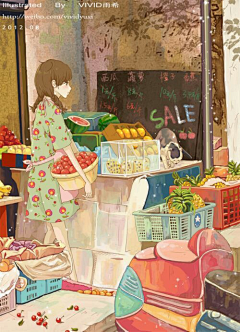 夜岛飞鱼采集到【平面】插画