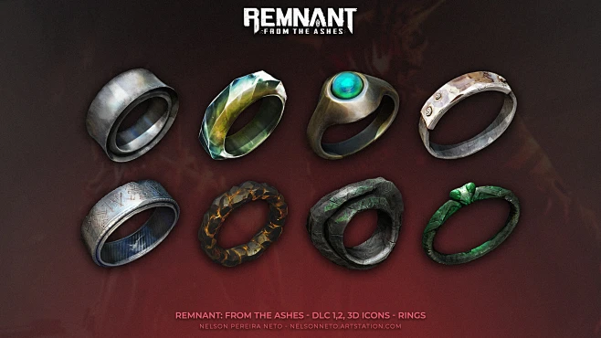 3D Icon Design - Remnant: From the Ashes - DLC 1 and 2 - Rings, Nelson ...