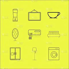 家电线形图标集