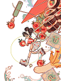 插画欣赏 | 可爱万岁 : 韩国插画师：돌만 ：dolman_00 ：dolman4878 ：多尔曼DOLMAN - #选我  #画画  #插画欣赏  #插画师分享  #插画分享  #提高审美  @潮流艺术薯 @薯队长