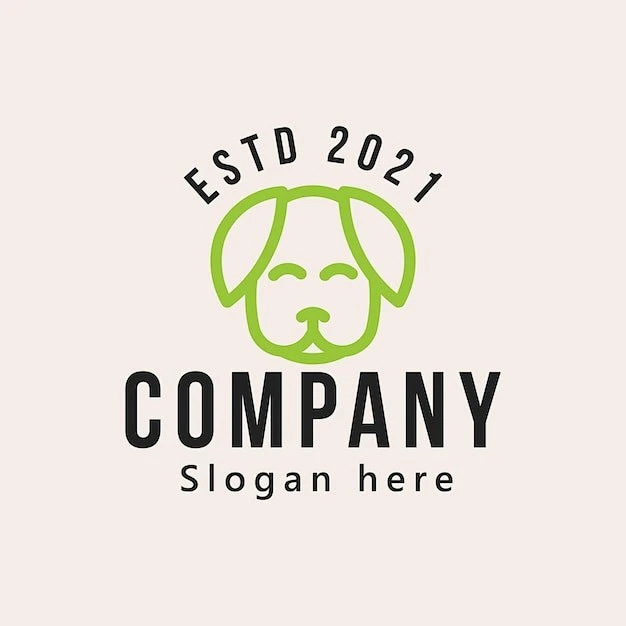宠物动物狗logo标志矢量图设计素材-花瓣网