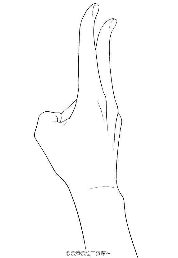 手的各种角度姿势之 YE 手（下）
