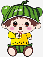 西瓜皮帽子的女孩_新图网 https://ixintu.com 女孩 西瓜皮 帽子 可爱