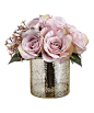 Another great find on #zulily! Small Hydrangea Rose & Glass vase Décor Set #zulilyfinds: 
