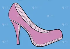 女性粉色鞋
