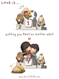 Love is... Putting You First by hjstory