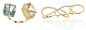 从左到右：Lito玫瑰金戒指、Casato Roma玫瑰金三环钻石戒指@北坤人素材