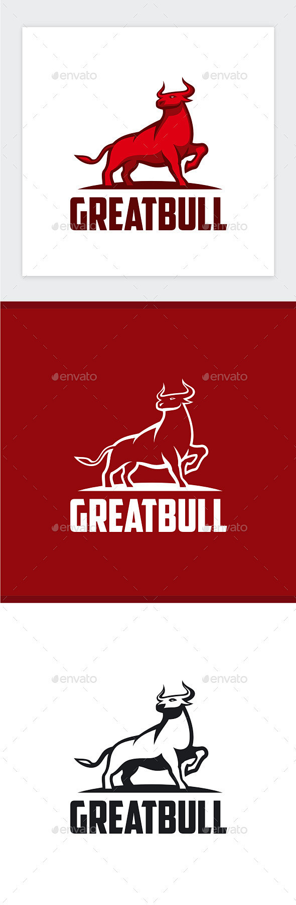 大公牛标志——动物标志模板Great B...