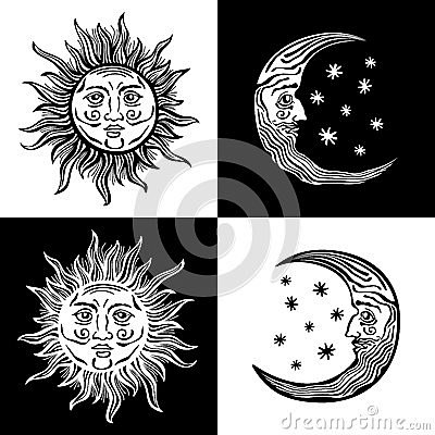 谁有像这样太阳或者月亮的人脸图片吗图百度知道