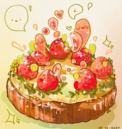 #少女动漫##二次元##遇见艺术#
分享：画师『illusbyjo』的板绘食物插画绘画作品 ​​​ ​​​​