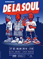DE LA SOUL : DE LA SOUL Concert Poster.