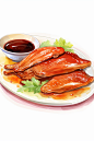 蘸料美食手绘传统美食水彩插画