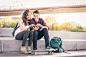 Couple using tablet outdoors by fabio formaggio on 500px