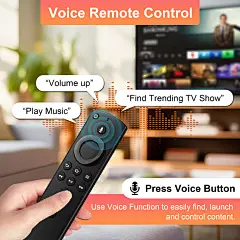 Amazon.com: 替换第二代遥控器,带语音功能,适用于 AMZ 智能电视棒/立方体/4K,不适用于 Insignia-Toshiba - Pioneer 智能电视 : 电子