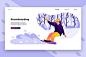单板滑雪2-AQR Studio在@creativemarket #sponsored #graphicassets #graphicdesign #design #art #motivational #graphic #designs #graphicscollection #templates上的横幅和着陆页