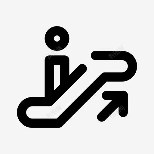 自动扶梯上行扶梯移动楼梯图标 UI图标 设计图片 免费下载 页面网页 平面电商 创意素材-花瓣网