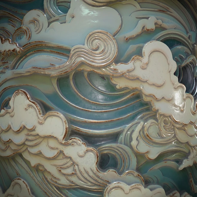 Chinese cloud pattern-花瓣网