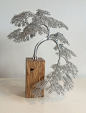 Beautiful handmade wire tree sculptures. Art for the home.: