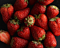 草莓与草莓酱 水果 素材 草莓 俯视 可爱 背景 白底 排列 桌面 果酱 甜美 新鲜 干净 造型 草莓酱 木勺 食品 - 7MX.COM
