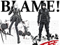新装版 BLAME!封面，希波和雾亥强力合体(＊￣︶￣＊)