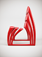 CHAIR CONCEPT 004 : A CGI concept of a plastic/metal chair. Could be made of recycled plastic