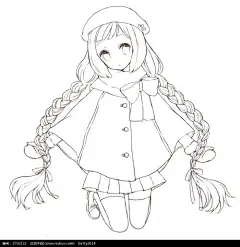 麻花辫女孩漫画_百度图片搜索