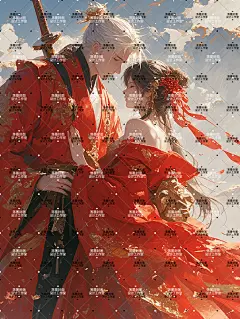 AI版权图古风男女383