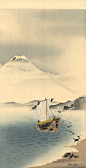 小原古邨(Ohara Koson)高清作品《富士山》