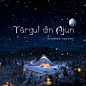 Katun Winter Edition 2020 Animation : Animation with the Katun Fair mascot made from 3 still renders, one with just the moonlight, one with the lights of the little houses lit and one with the moonshine over the scene and then composited and animated in A
