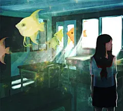 唯美的梦幻色彩插画图片分享
