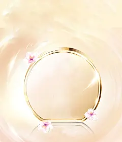 化妆品展示海报新图网 https://ixintu.com 化妆品 女性 梦幻 美丽 镜子 PSD 海报 浪漫