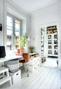 50款北欧风格家庭办公空间 ,书房,白色,可爱,温馨,简洁,简约风格
