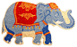 CocoMatsNMore Indian Elephant Shape Vinyl Backed Coir Doormats- 22" X 36" asian-doormats