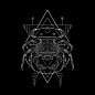 12星座矢量手绘logo插画元素巨蟹