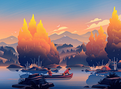 ParkerLin采集到矢量插画 Vector illustration