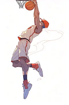 AI数字艺术卡通运动会运动员人物插画