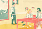 The fertility clinic : Illustration for NEON magazine (Germany). The article was about Sarah Richter. She decided to freeze some of her eggs in a fertility clinic.