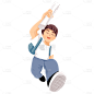 卡通感教育男生行业元素贴纸