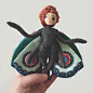 艾琳·佩斯利 （Erin Paisley） 的午夜飞蛾娃娃图案 – Benzie Design --- Midnight Moth Doll Pattern by Erin Paisley – Benzie Design
