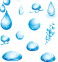 Water drops PNG image