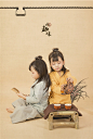 国风工笔画儿童摄影作品：小趣味(3)_设计欣赏_影楼数码_黑光网