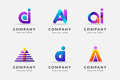 花卷加糖采集到AI 部门logo参考