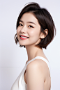 01318-4263382789-1girl,solo,realistic,front,short hair,smiling,white background,,