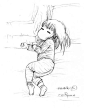 #木朵百睡图#90，“长大”，2012/02/12，木朵，你明天就正式上幼儿园啦，说明你又长大一点啦，加油啊！晚安！做个好梦……