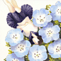 水彩插画：花与少女 - 心灵氧吧 - 壹心理网